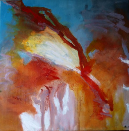 Spring 100 x 100 cm  verkocht